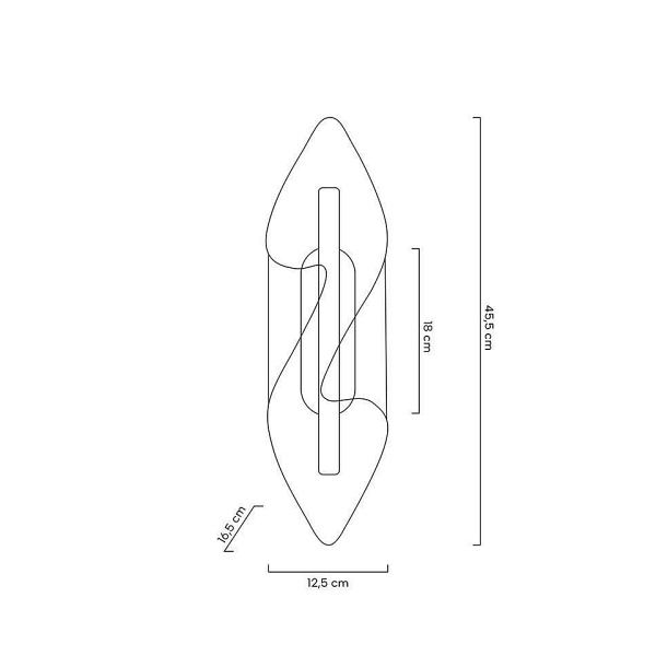 Lampa ścienna FROST złota - Moosee